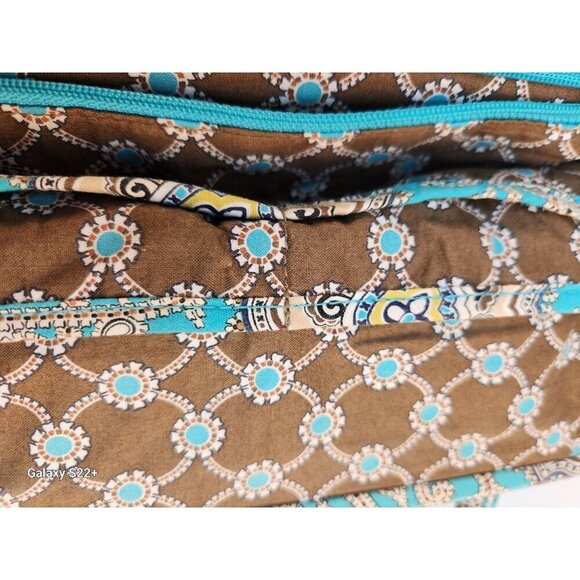 Vera Bradley Quilted Paisley Handbag With Dual Straps & Kiss Lock Closure 12x15 - Picture 5 of 13